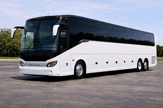 56-passenger charter bus rental Lawton TX